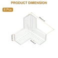 thumbnail image 2 of Uxcell Protecteurs d'Angle 8 Pcs Protecteurs d'Angle de Table Garde d'Angle de Meuble et Pare-Chocs de Bords (Forme 3D, Transparent), 2 of 6