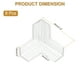 thumbnail image 2 of Protectores de esquina Uxcell 8Pcs Protectores de esquina de mesa Guardias de esquina de muebles y parachoques de bordes (con forma 3D, transparente), 2 of 6