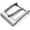 Hairline Gunmetal, variant on 1.5 Inches Belt Buckle Single Prong Buckle for Replacement DIY Leather Craft HRBK (H05009, Hairline Silver)