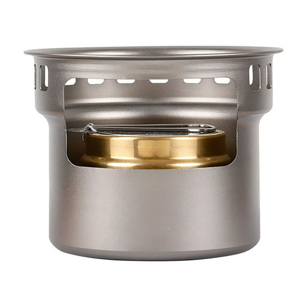 Xihbxyly Almacén de Liquidación Estufa Portátil Prueba de Viento de Aleación de Aluminio Estufa de Picnic Al Aire Libre Estufa de Té Cocina de Té Doméstica Estufa de Líquido Sólido Cabezal