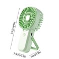 thumbnail image 3 of Clearance Under $5!Yyuenw Mini Portable Fan 3 Speed Desk Fan USB Rechargeable Makeup Eyelash Hand Fan for Outdoor, Indoor, Commute, Office, 3 of 5