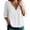 White, variant on 3/4 Length Sleeve Womens Tops 2026 Spring Trendy V Neck Lace Neckline Dressy Casual Tshirt Womens Blouses