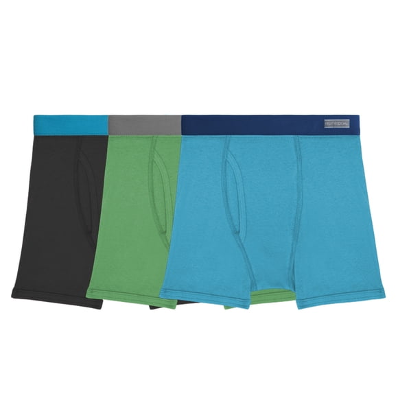 Bóxer Fruit of the Loom para Niño, Algodón Sustentable, Multicolor, 3 Piezas, Talla M