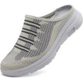 thumbnail image 3 of Women's Breathable Walking Mules Shoes - Lightweight Garden Clogs Casual Mesh Sneakers Open Back Slip-on House Shoes, 3 of 6