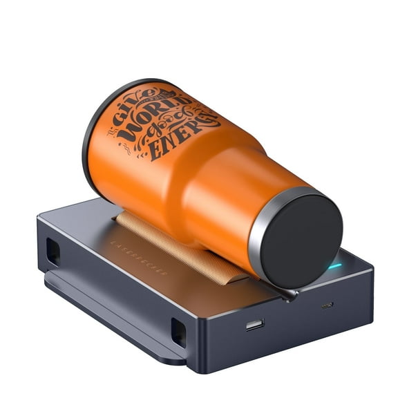 LaserPecker Versatile Electric Roller for LP2 Cylindrical Engraving Rotary Module for Jugs Bottles