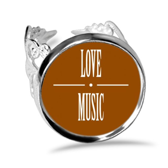 L'amour de la Musique de la Catharsis Émotionnelle Anneau Réglable Amour Mariage Fiançailles