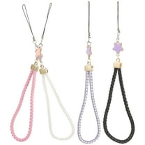 OUNONA 4Pcs Fashion Wrist Lanyard for Traveling and Biking Pink