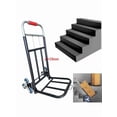 thumbnail image 2 of Stair Climber Hand Truck 330 lb Capacity, Heavy Duty Folding Trolley with 6 Wheels and Bungee Rope, Telescopic Ergonomic Handle Portable Dolly for Stairs and Material Handling, 2 of 11