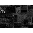 thumbnail image 1 of Ahgly Company Indoor Rectangle Abstract Gray Modern Area Rugs, 2' x 3', 1 of 4