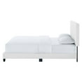 thumbnail image 6 of Tufted Platform Bed Frame, Queen Size, Velvet, White, Modern Contemporary Urban Design, Bedroom Master Guest Suite, 6 of 8