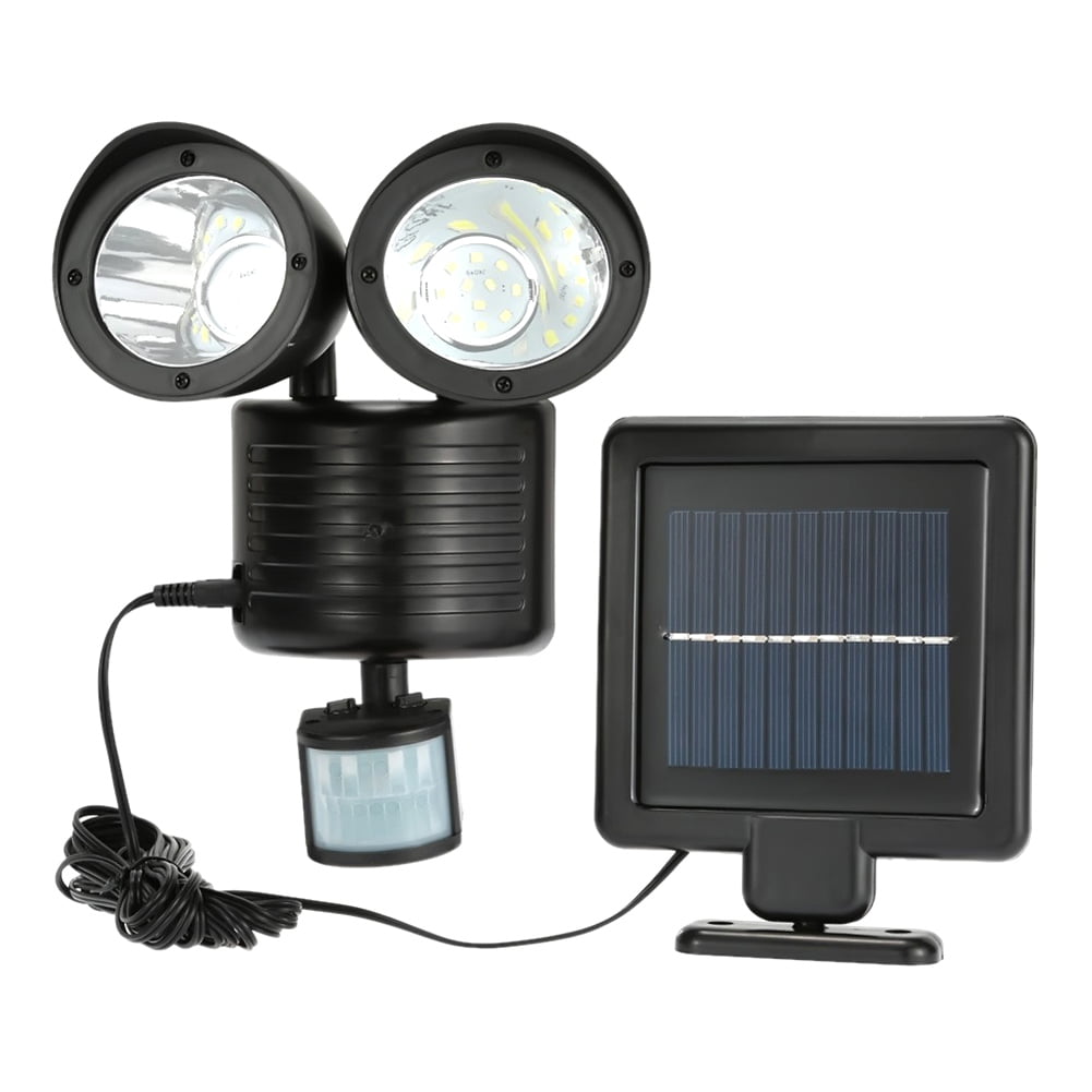 22LED Dual Security Detector Solar Spot Light Motion Sensor Outdoor Floodlight 