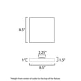thumbnail image 3 of 57668WTWT Maxim Lighting Trim-18W 1 LED Flush Mount-8.5 Inches wide by 0.75 inches high-White Finish, 3 of 4