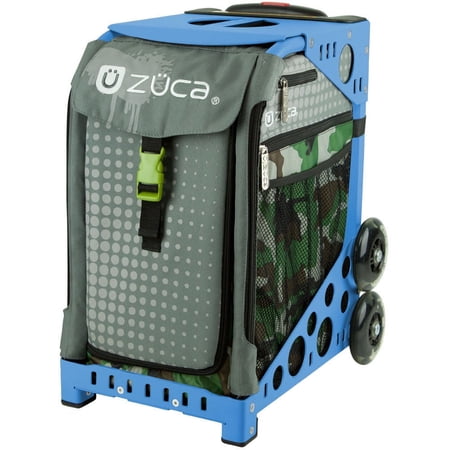 Zuca Paintball Insert Bag & Sport Frame (Blue) w/ Flashing Wheels