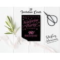 thumbnail image 3 of Darling Souvenir Black Birthday Invitation Card Printable Elegant Fill or Write In Blank Party Invites 28 Pcs 5 x 7 Inches, 3 of 5