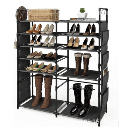 8 Tiers Shoe Rack Closet Storage Cabinet Organizer with Dustproof Cover 
