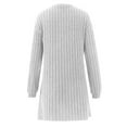 thumbnail image 5 of Ediodpoh Womens Draped Front Open Cardigan for Women Casual Long Sleeve Lightweight Cardigan Sweaters Duster Top Grey XL, 5 of 6