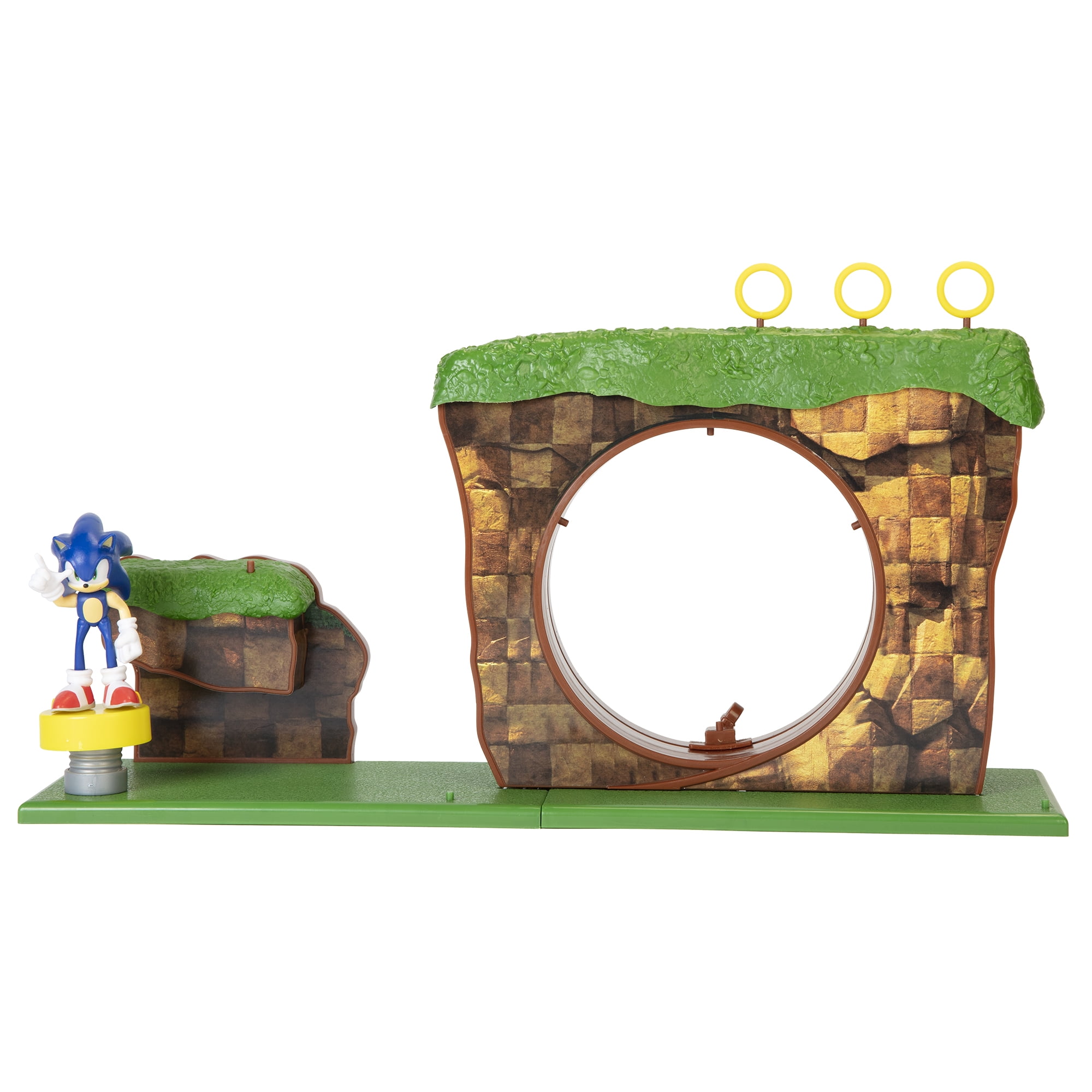 NEW Sonic The Hedgehog Green Hill Zone Playset with 2.5'' Sonic Action Figure 