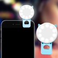 thumbnail image 3 of para Selfie , recargable, 3 modos ajustables, luz circular para teléfono, portátil, cámara, personas influyentes, Azul Baoblaze relleno circular, 3 of 8
