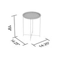 thumbnail image 2 of Side Table. End Table Living Room. Bedside Table or Night Stand. Small Entry Table. Easy To Assemble. Black Metal Top and Gold Metal Base, 2 of 3