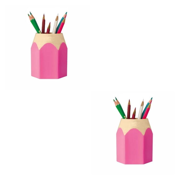 Methold Plástico Extraíble Suministros para estudiantes Forma de lápiz Portalápices de doble Type5 NO5