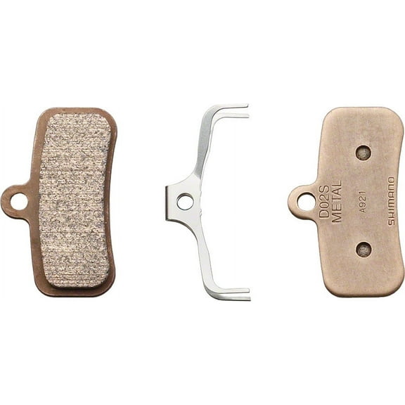 Shimano D02S-MX Disc Brake Pad and Spring - Metal Compound Stainless Steel Back