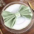 thumbnail image 6 of Balsa Circle 50 Pieces 20" Sage Green Polyester Napkins Wedding Kitchen, 6 of 8