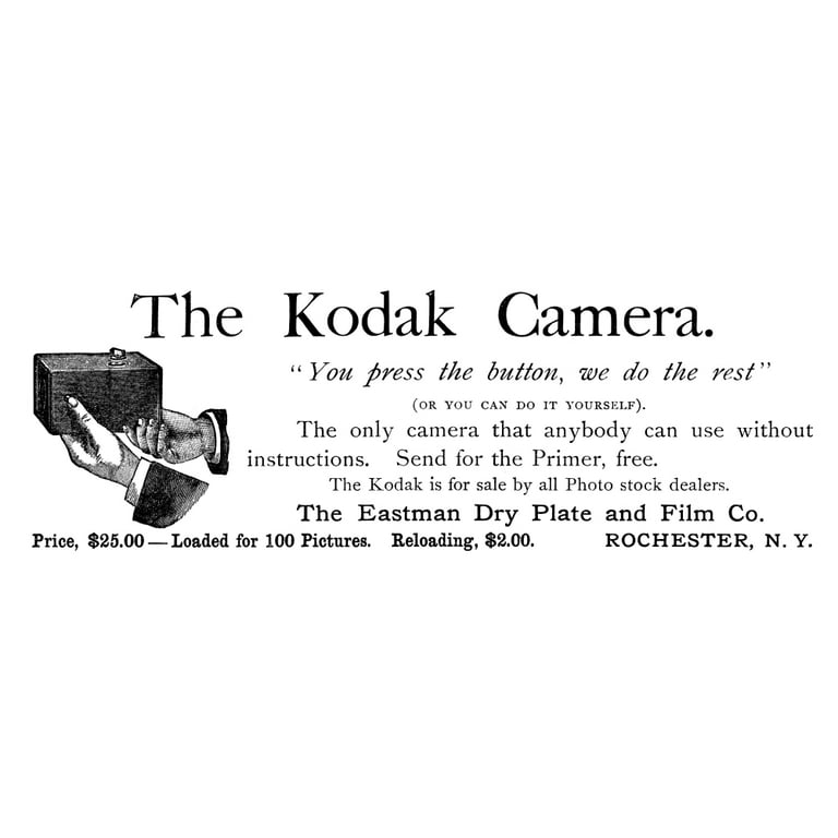 You Press the Button. Kodak Used to Do the Rest.