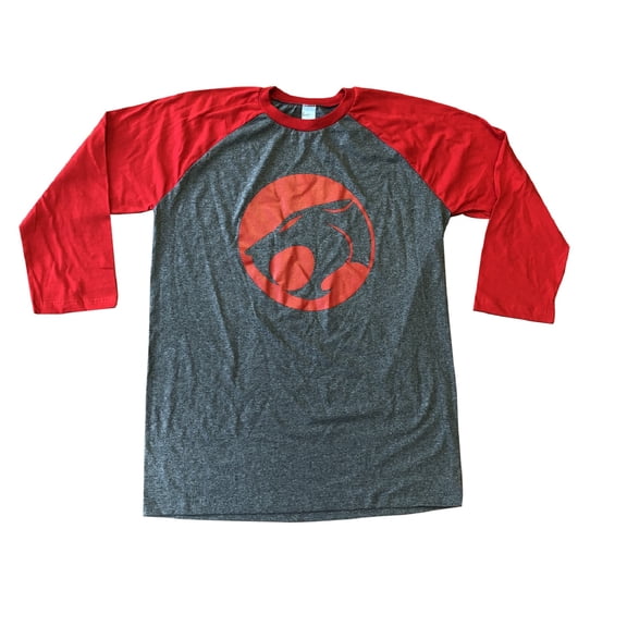 Thundercats Symbol 80's Cartoon Adult Baseball Raglan Shirt L