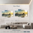thumbnail image 4 of Elephant Stock Fort Myers Pier Wall Art - Horizontal Multi Panel Canvas - Living Room Wall Decor - Places Multi Panel - Gray And Blue Decor By Philippe Hugonnard - 75" x 48", 4 of 8