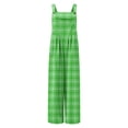 thumbnail image 5 of Fashion Plus Size Jumpsuits for Women with Sleeves Summer Printed Jumpsuit Casual Button Pocket Sleeveless Wide Leg Trousers, 5 of 8