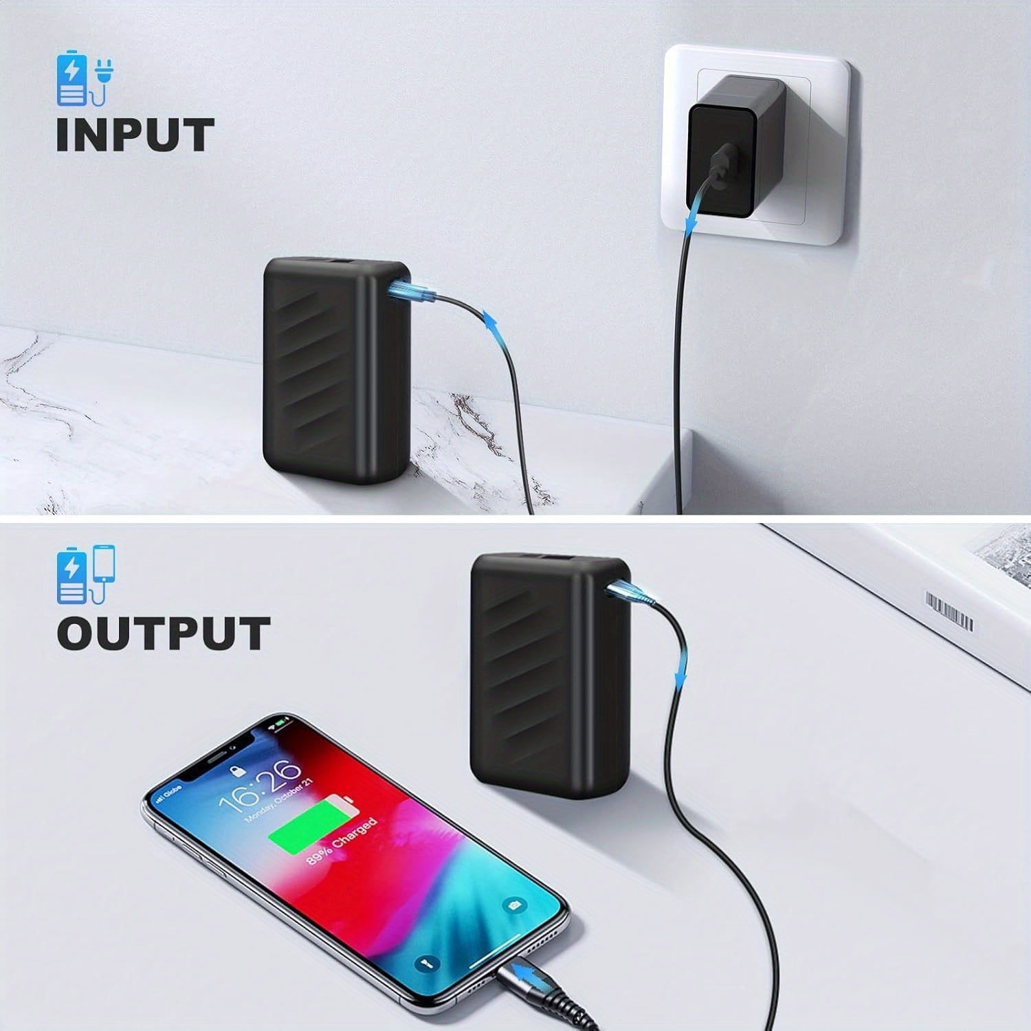 Shinefuture   20000 mAh Portable Power Pack, Overcharge Protection Battery  Pack