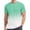 Mint Green, variant on Men's Gradient T Shirt Big And Tall Shirts for Men Short Sleeve Crewneck Tops Loose Casual Large T-Shirts Summer Basic Tee Jn L