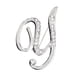thumbnail image 2 of Broches para mujer, nuevo conjunto de personalidad con broche de diamantes, broche de 26 letras en inglés, un broche, 2 of 3