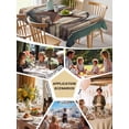 thumbnail image 5 of Western Texas Stars Table Cloth, Teal Brwon Vintage Wooden Plank Waterproof Tablecloth for Rectangle Tables, Reusable Washable Fabric Table Cover for Restaurant Kitchen Dining Tables 60"x102", 5 of 6