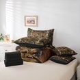 thumbnail image 6 of Feelyou Hunting and Fishing Twin Bedding Sets 7-Piece, Wildlife Bear Deer Bedding Comforter Set, Jungle Branches Leaf Reversible Sheet Sets, Ultra Soft Bedroom Decor, 6 of 8