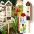 thumbnail image 1 of Casa para insectos de madera para bichos y abejas, 1 of 9