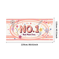 thumbnail image 1 of Floral Patterned Best Mum Banner Party Decorations Backdrop Background Mother Day Celebration Family Gathering Photo Props, 1 of 4