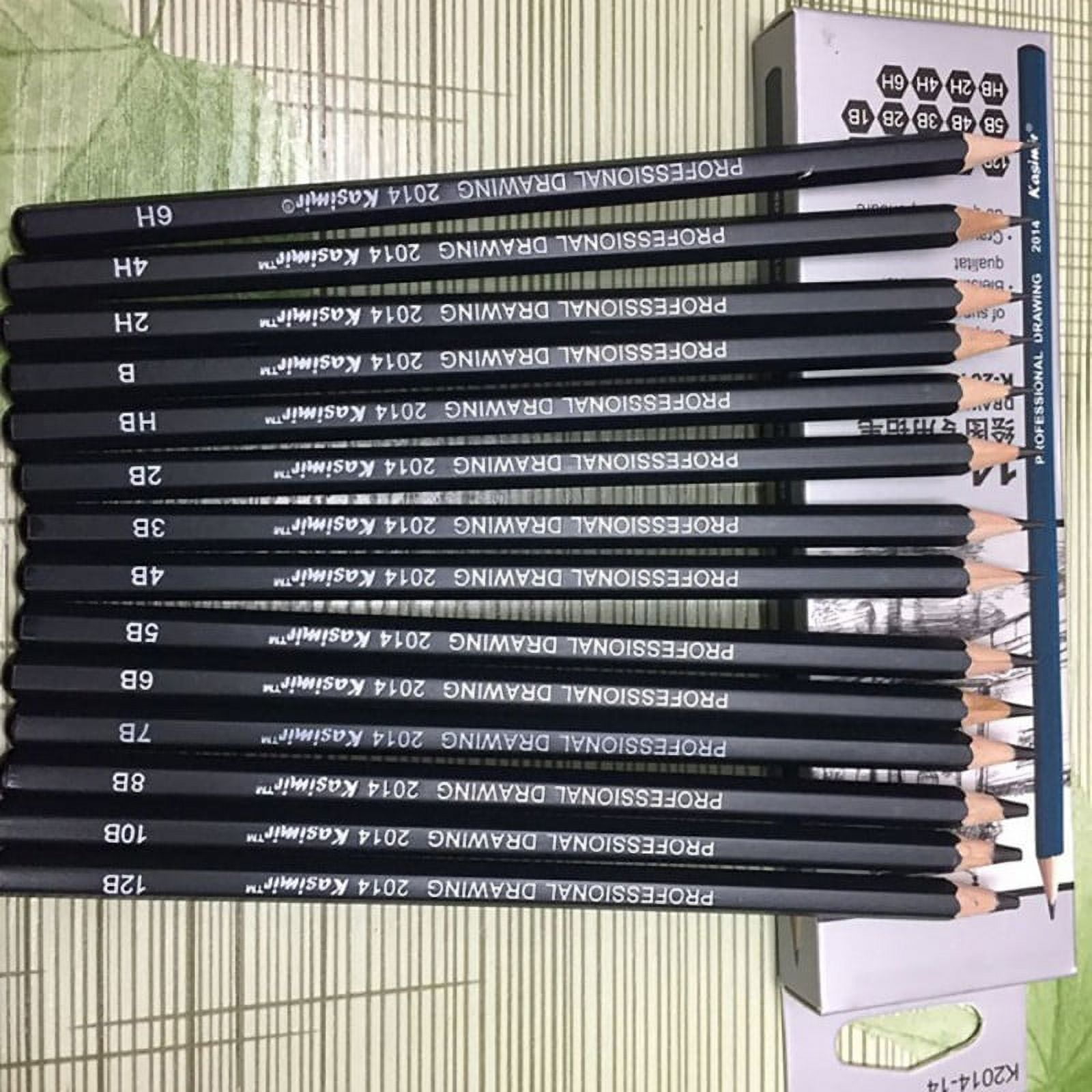 Graphite Drawing Pencils and Sketch Set (14-Piece Kit), 1B - 6H, Ideal for  Drawing Art, Sketching, Shading, Artist Pencils for Beginners & Pro Artists