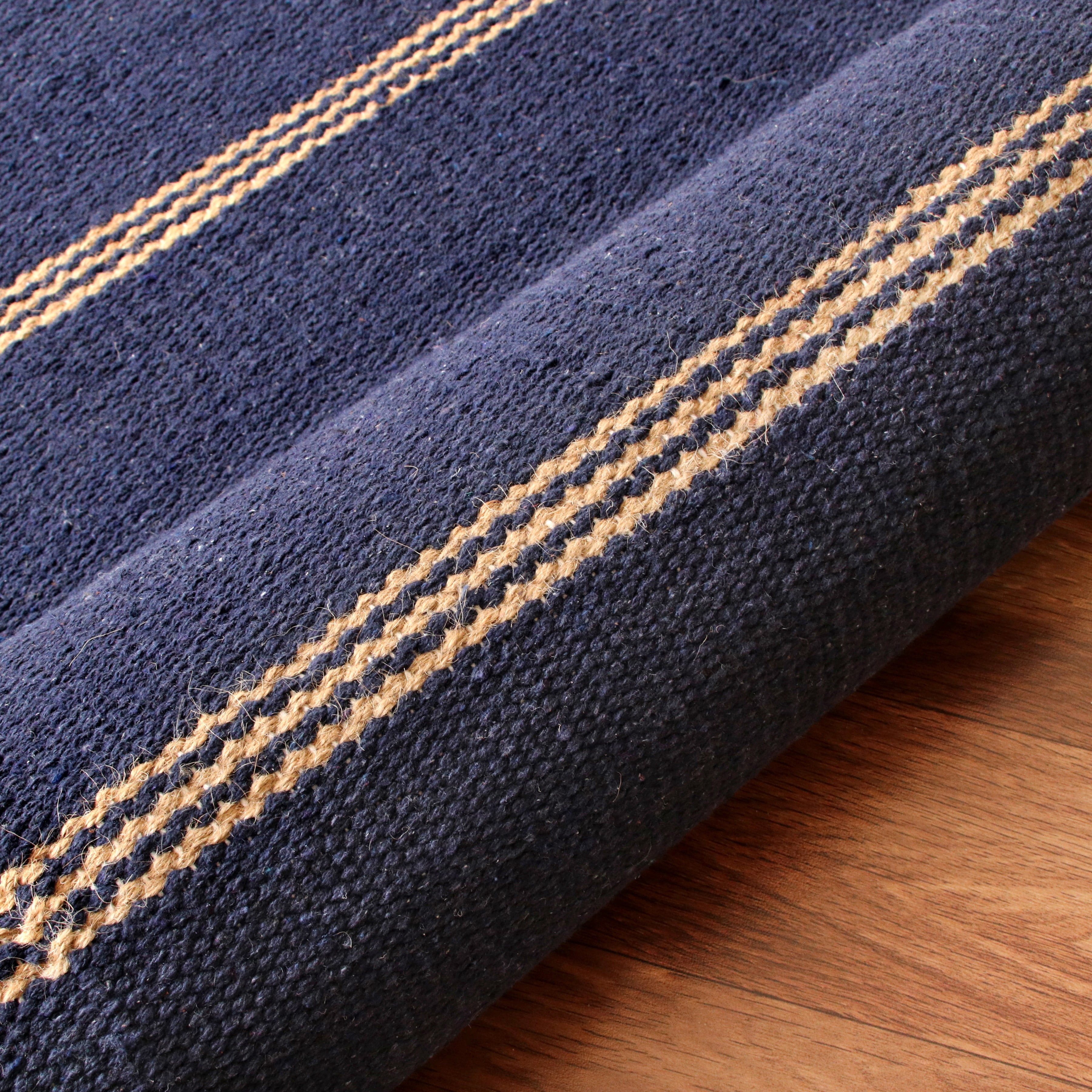 Ox Bay Striped Hand-Made Area Rug, 12' x 9'