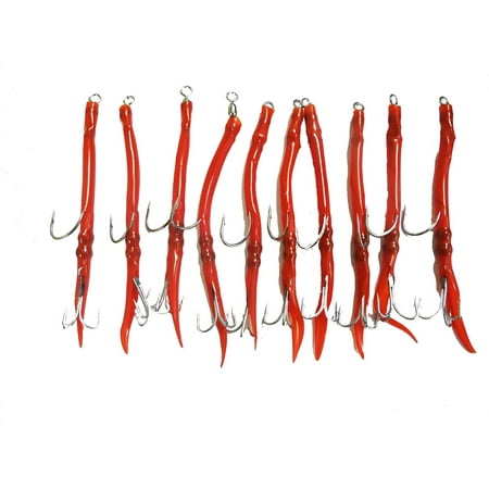 EatMyTackle Classic Tube Lures | 10 Pack Saltwater Fishing Lures