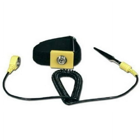Image of QVS CA226 Computer Anti-Static Wrist Strap with Grounding Cord