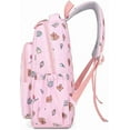 thumbnail image 3 of Backpack Cute Kawaii Backpack 3Pcs Set with Lunch Bag and Pencil Case, Funny Going Out Cartoon Laptop Travel Bag (Pink), 3 of 10