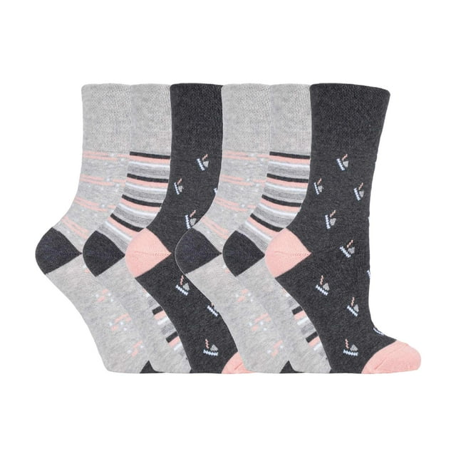Gentle Grip - 6 Paires Chaussettes pour Femmes Gentle Grip Non Élastiques