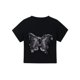 thumbnail image 1 of Camisetas para mujer, estampadas, vintage, brillantes, a la moda, para uso diario, sexys, dulces, de temperamento, de manga corta, para colegialas, ropa de calle sencilla, 1 of 6