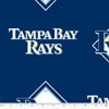 MLB Tampa Bay Rays 58" 100% Polyester Fleece Sports Logo Fabric By the Yard, Blue