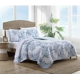 thumbnail image 1 of Juego de colcha tipo queen Tommy Bahama, reversible, algodón suave, 229 x 229 cm, 1 of 7