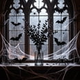thumbnail image 2 of Gothic Halloween Artificial Black Leaf Branch Picks, Bendable Stem Faux Black Foliage Sprigs, Waterproof Plastic Vase Filler Stems for Spooky Floral Arrangement Indoor Outdoor Halloween Decorations, 2 of 7
