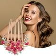 thumbnail image 7 of Unique Bargains Women Rhinestone Inlaid Flower Hair Comb Hairpin Hair Accessory Rhinestone Head Pieces Rose Red, 7 of 7