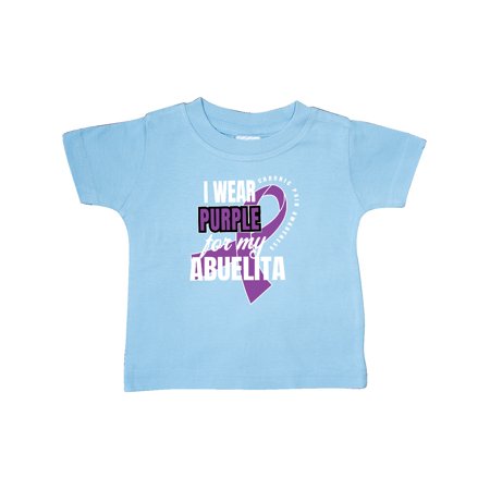 

Inktastic Chronic Pain I Wear Purple For My Abuelita Gift Baby Boy or Baby Girl T-Shirt
