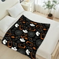 thumbnail image 3 of Halloween Throw Blanket 30" x 40" - Soft Flannel Blanket, Cozy Plush for Couch, Sofa & Bed, Fall Winter Decor, for Kids & Adults, 3 of 4